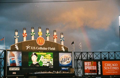 Rainbow over Comiskey